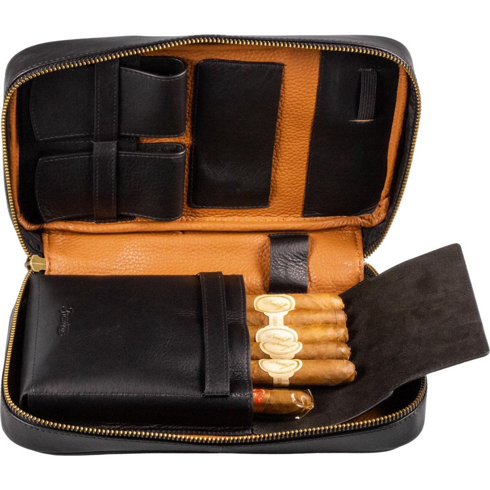 Passatore Cigar Humidor i Læder til Rejsebrug - Cigar Humidor fra Passatore hos The Prince Webshop