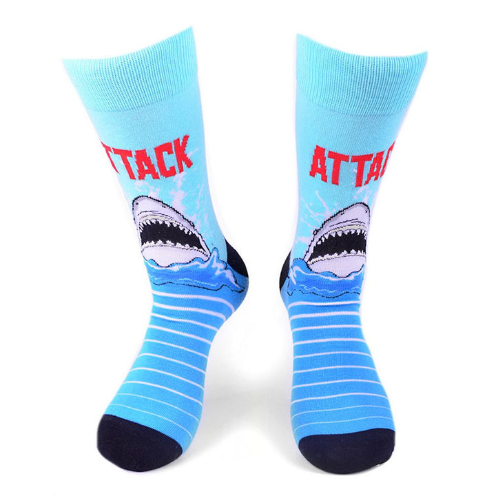 Shark Attack Socks - Sjove Strømper - Herre Strømper fra Parquet hos The Prince Webshop