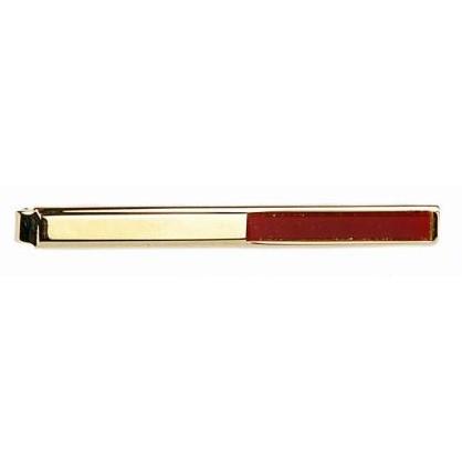 Slipseholder Guld Halv Cornelian - Slipsenål fra The Armitage Collection hos The Prince Webshop