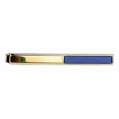 Slipseholder Guld Halv Lapis Lazuli - Slipsenål fra The Armitage Collection hos The Prince Webshop