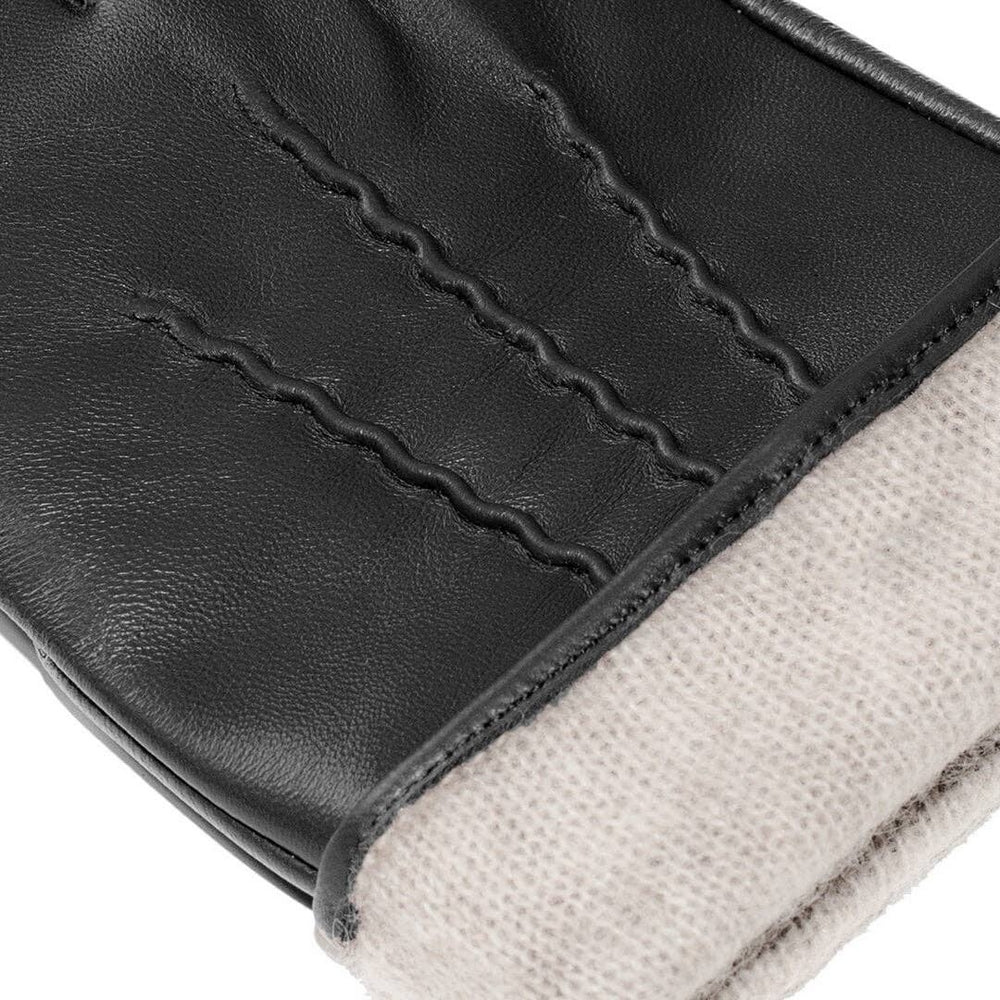 James Hawk Classic Leather Gloves - Sorte Handsker - Handsker fra James Hawk hos The Prince Webshop