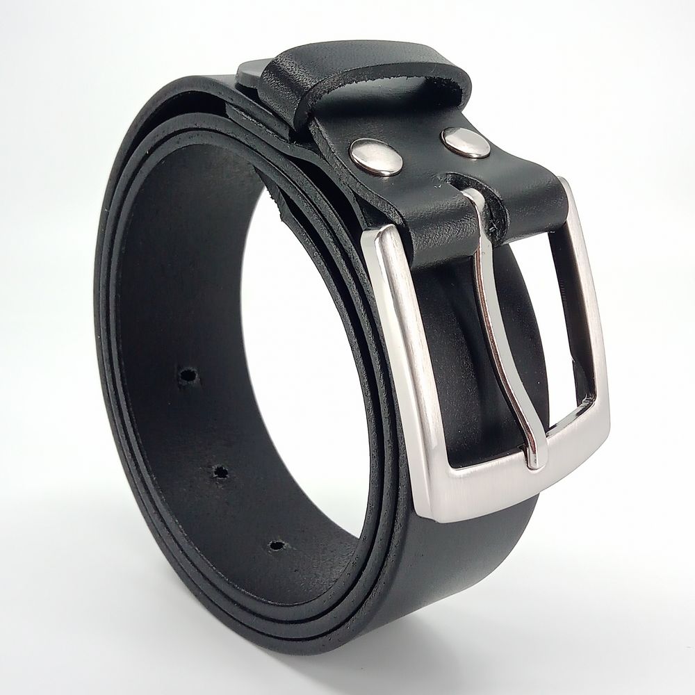 Læder Bælte - Fred - Sort - Bælte fra The Leather Belt Co. hos The Prince Webshop