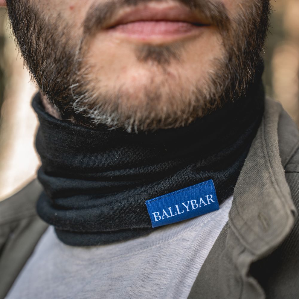 Ballybar Ireland Ram Neck Gaiter - Sort Halsvarmer - Halstørklæde fra Ballybar Ireland hos The Prince Webshop