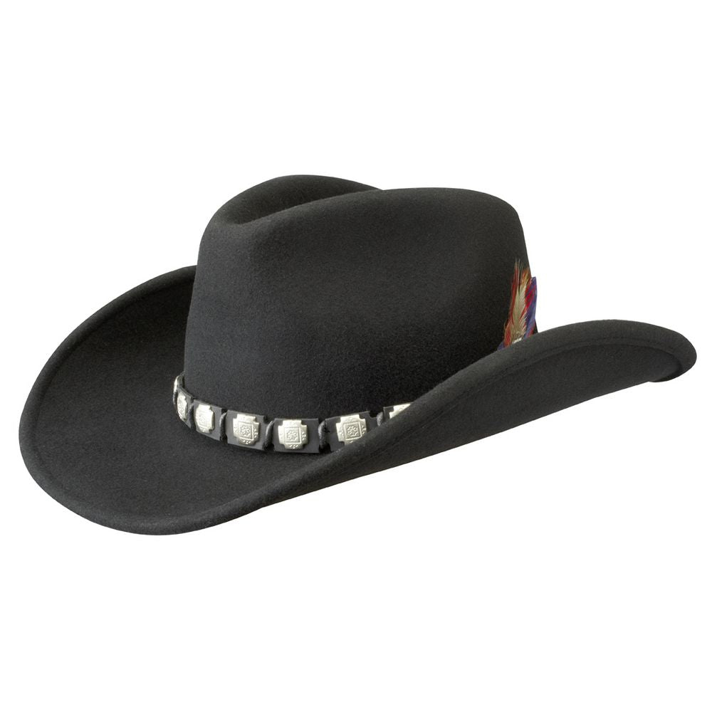 Stetson Western Woolfelt Cowboy Hat Sort - Western Hat fra Stetson hos The Prince Webshop