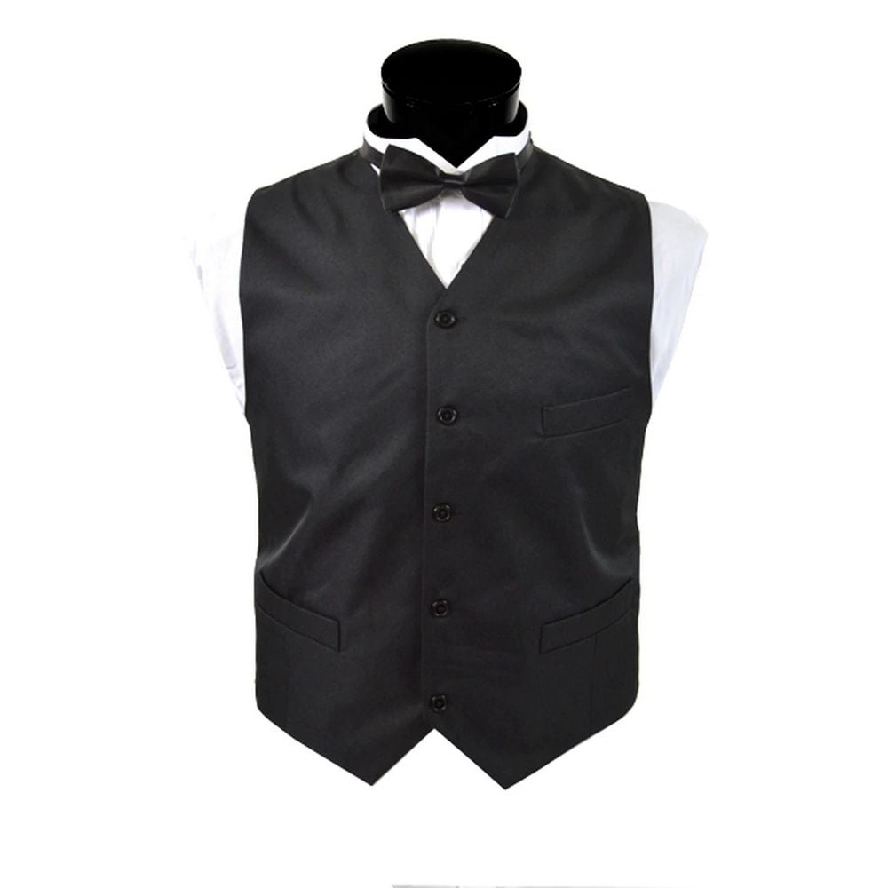Sort Tjener Vest - Vest fra Umo Lorenzo hos The Prince Webshop