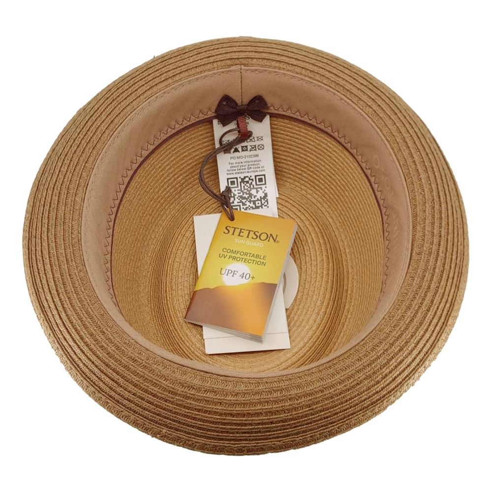 Stetson Porkpie Toyo Sommerhat - Natur/Biscotto - Hat fra Stetson hos The Prince Webshop