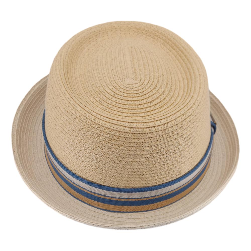 Stetson Porkpie Toyo Sommerhat - Natur - Hat fra Stetson hos The Prince Webshop