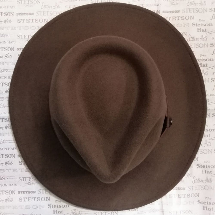 Stetson Aussie Western Woolfelt Hat - Brun - Western Hat fra Stetson hos The Prince Webshop