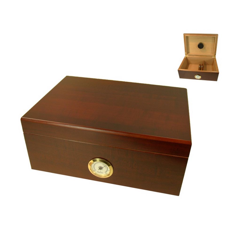 Angelo 40-50 Cigar Humidor i Brunt Træ Look - Cigar Humidor fra Angelo hos The Prince Webshop