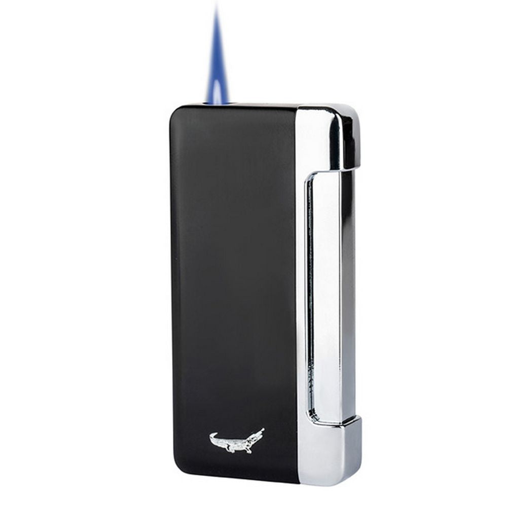 Formula Crocodile Power Single Jet Lighter - Sort - Lighter fra Formula hos The Prince Webshop