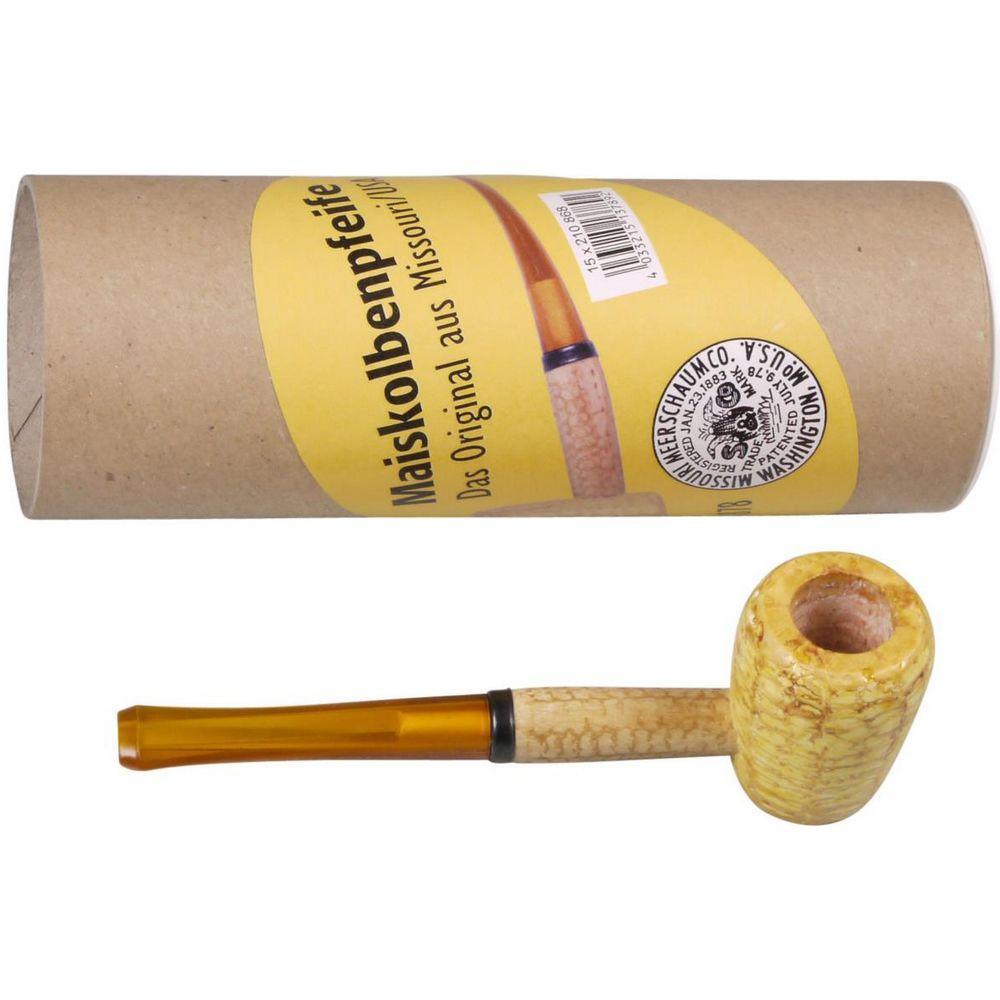 The Original Majspibe from Missouri i Gavedåse - Pibe fra The Missouri Meerschaum Company hos The Prince Webshop