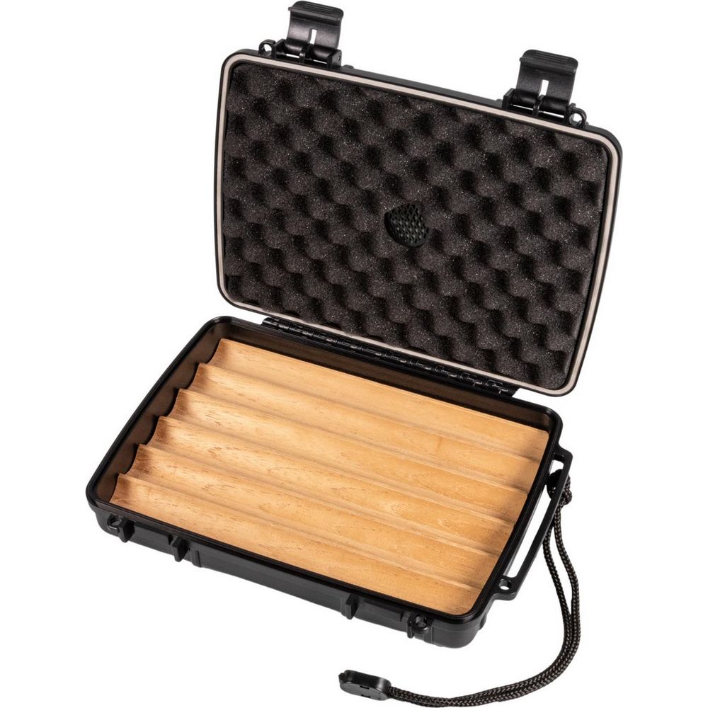Passatore Cigar Case Acrylic Black for 6 Cigars - Cigar Humidor fra Passatore hos The Prince Webshop