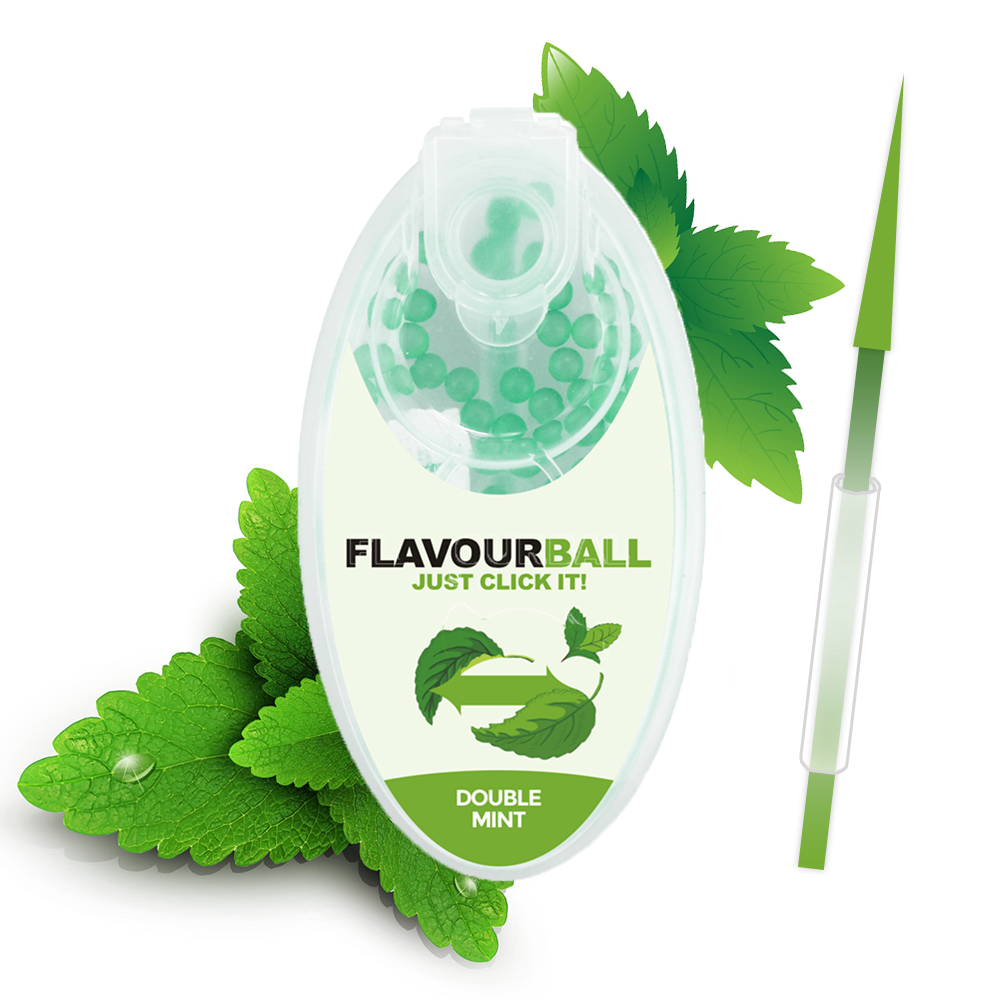 100 stk Double Mint Flavour Balls i Pod - Aroma Kugler fra FLAVOUR BALLS hos The Prince Webshop