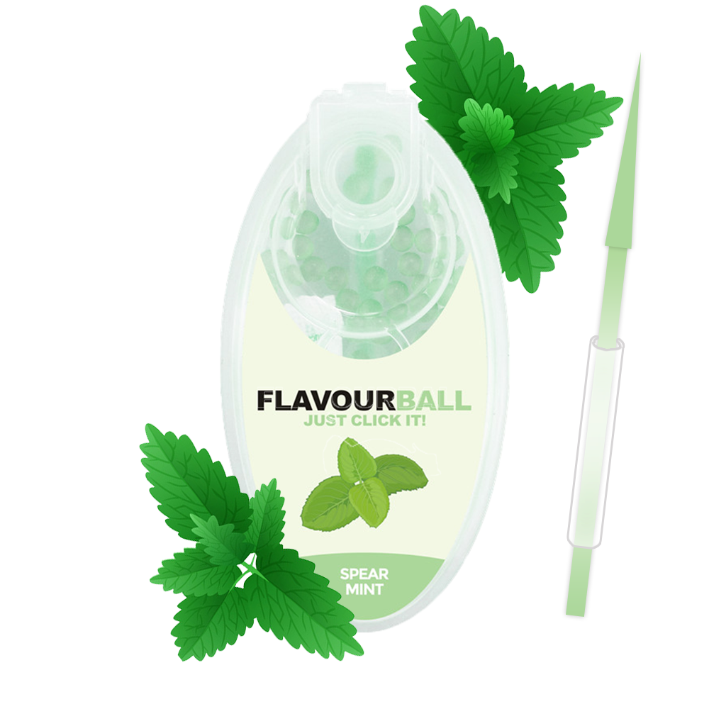 100 stk Spearmint Flavour Balls i Pod - Aroma Kugler fra FLAVOUR BALLS hos The Prince Webshop