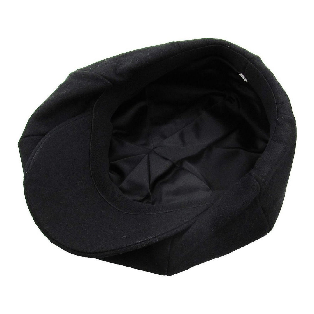 Ethos Black Newsboy - Sort Mælkedrenge Hat - Hat fra Ethos hos The Prince Webshop