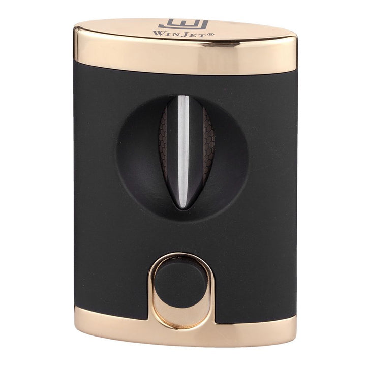 Winjet Cigar Cutter V Cut Black Gold - Cigar Klipper fra Winjet hos The Prince Webshop