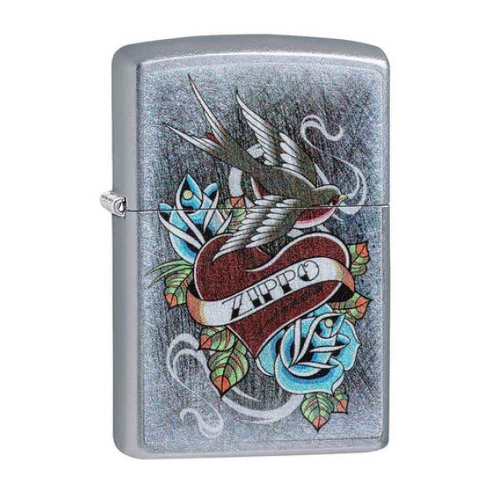 Original Zippo Lighter - Vintage Tattoo Design - Zippo Lighter fra Zippo hos The Prince Webshop