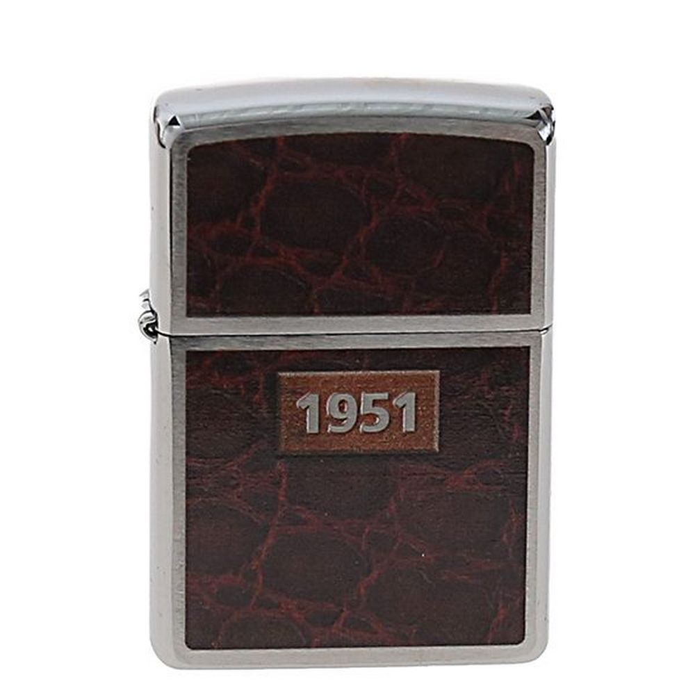 Leather Wrap Zippo Lighter i Gaveæske - Zippo Lighter fra Zippo hos The Prince Webshop