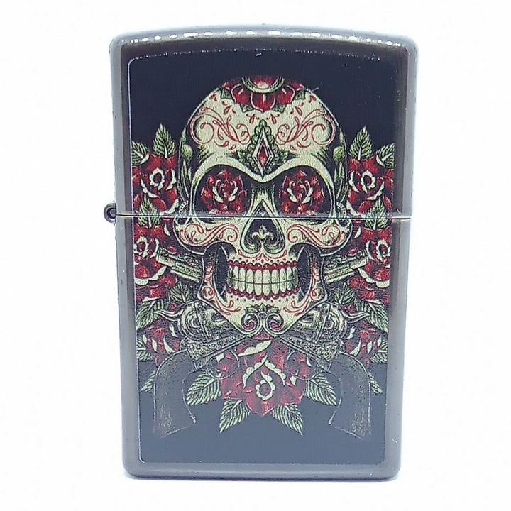 Skull Roses Design Zippo Lighter - Zippo Lighter fra Zippo hos The Prince Webshop